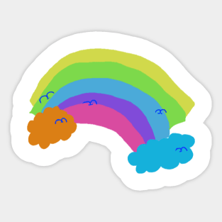 rainbow toddler Sticker